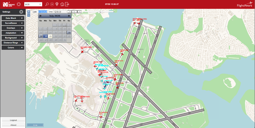 Machine Learning Airline Services Airport View Dashboard with predictions