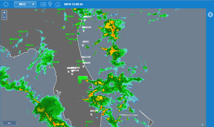 web-based weather map overlay
